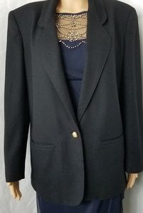 Radcliffe Wool Blazer Black Sz 14